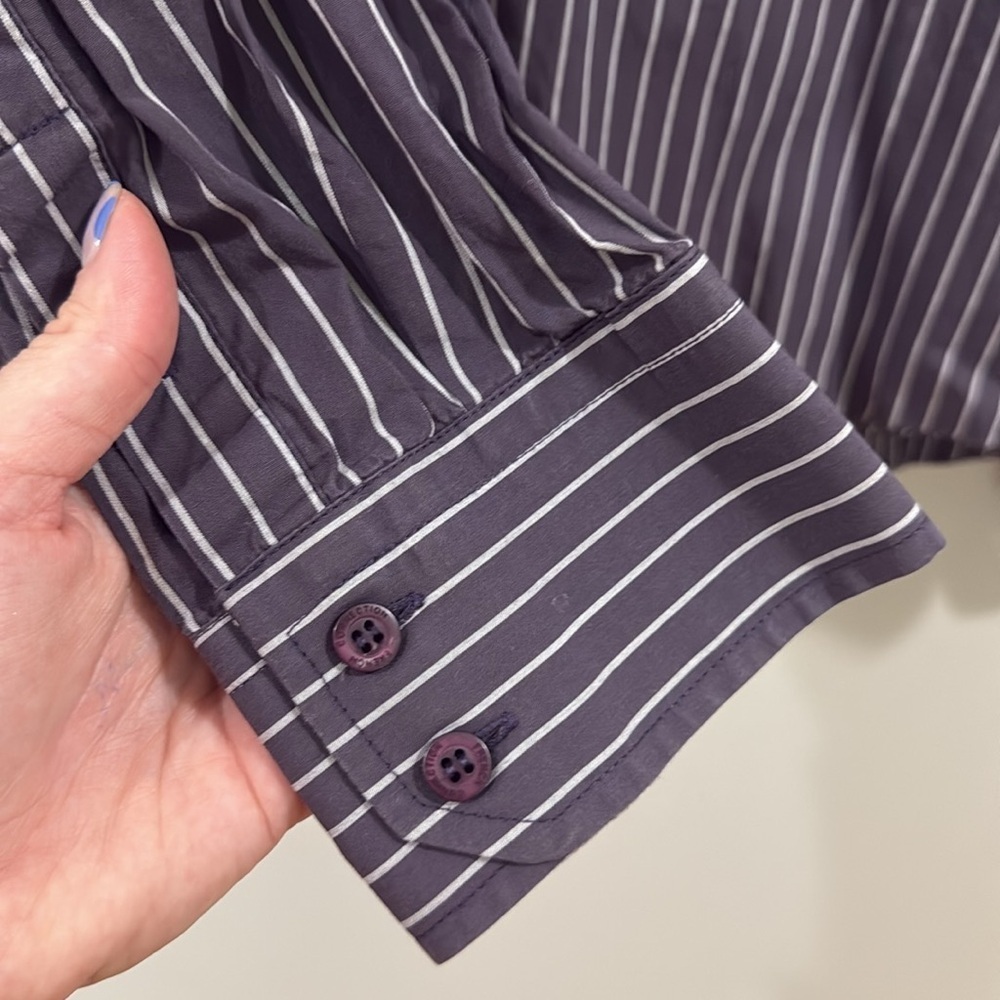 French connection button down striped top - Picture 4 of 5